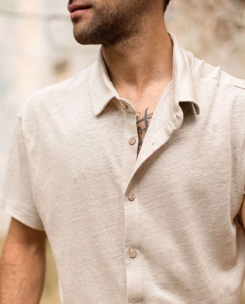 Knit Ola Shirt / Bone