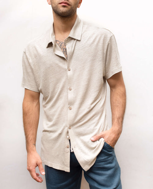 Knit Ola Shirt / Bone