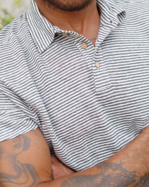 Knit Polo / Lines