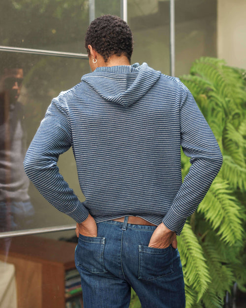 Campo Hoodie / Indigo Lines