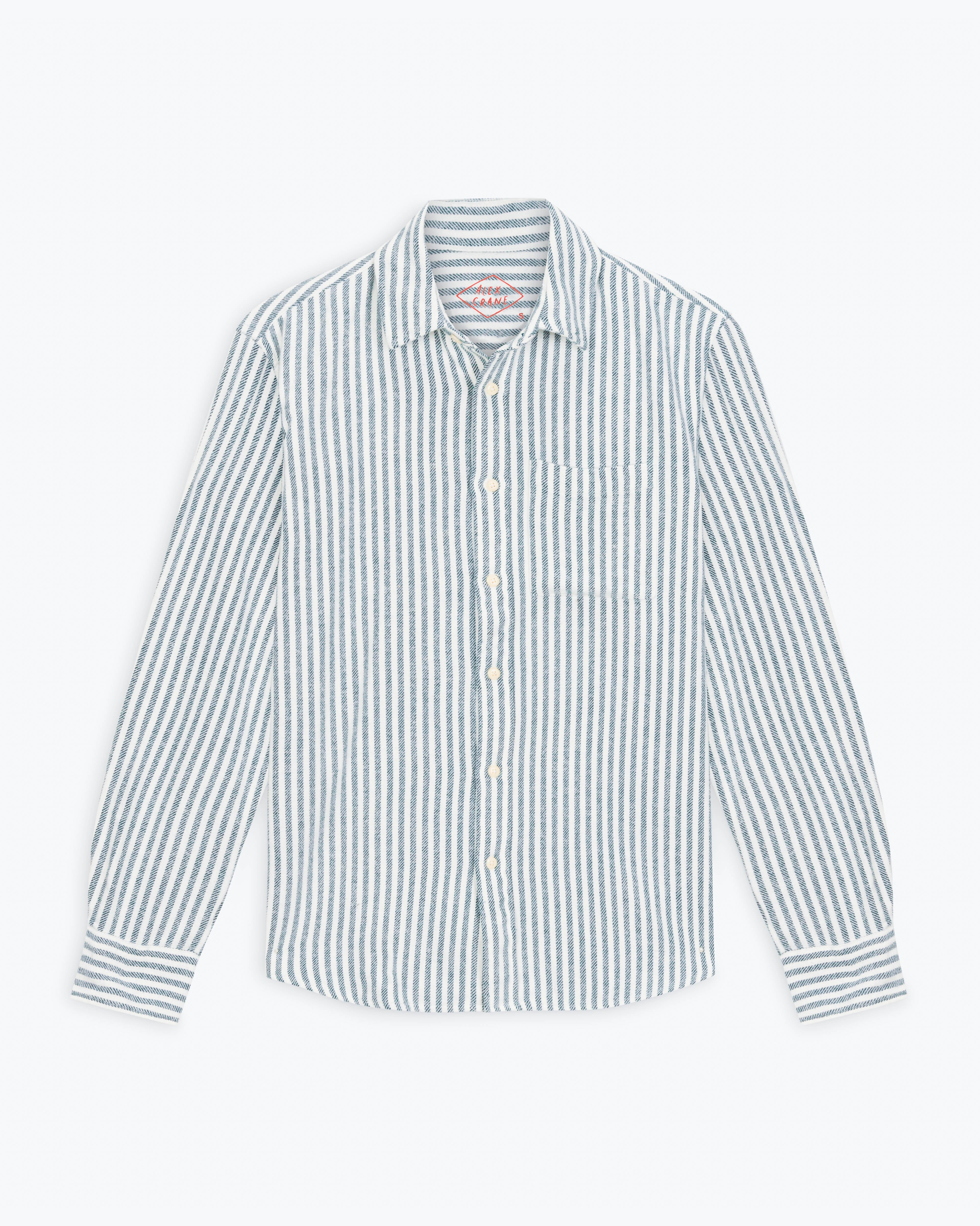 ONELアルゼンチンタンゴトップス Cloud Flannel / Indigo Lines – Alex Crane