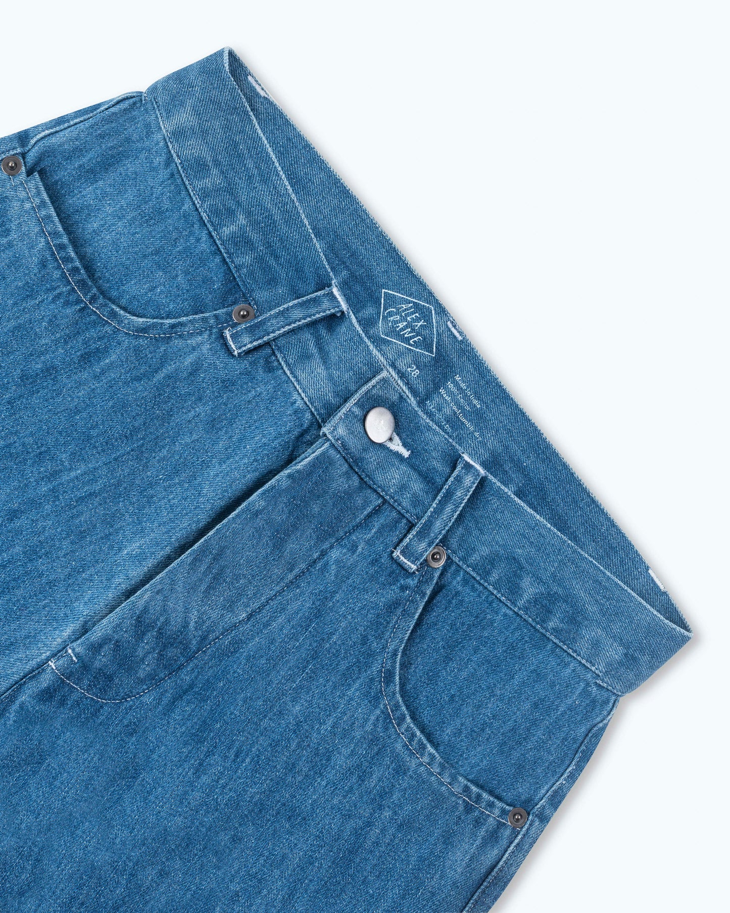 Denim Cham Pants / Ocean