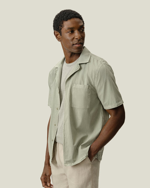 Air Cotton Camp Shirt / Riverstone