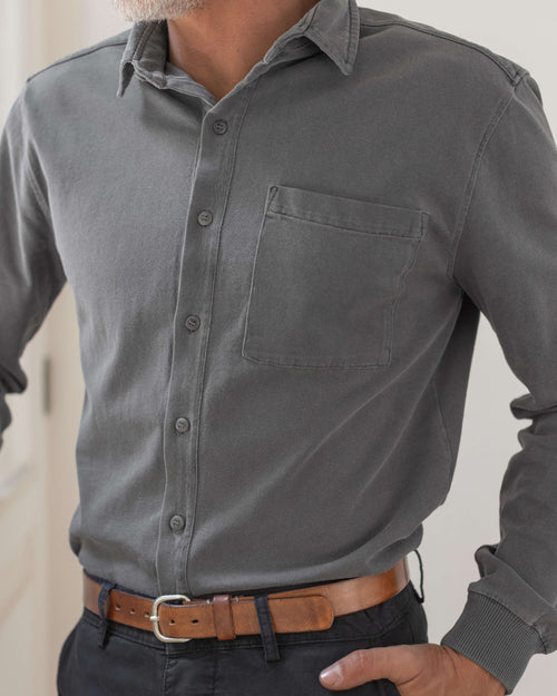 Caza Knit Shirt / Slate