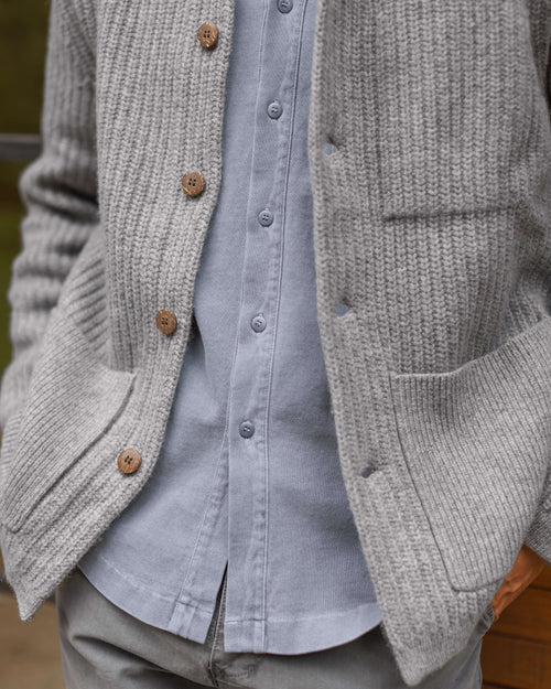 Knit Kite Jacket / Steel