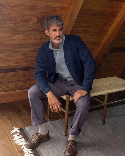 Vale Cardigan / Indigo
