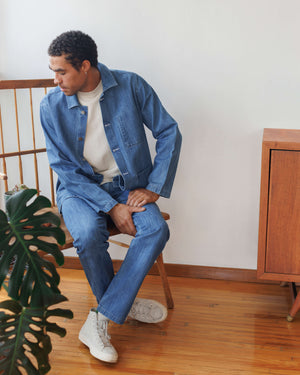 Denim Cham Pants / Ocean