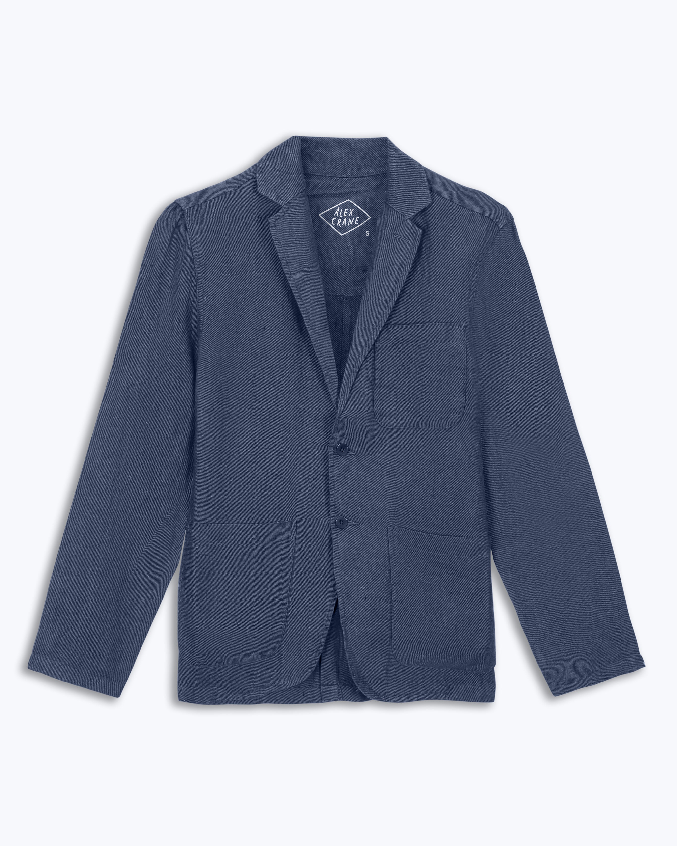 Alta Linen Unstructured Blazer / Blue Indigo Twill – Alex Crane