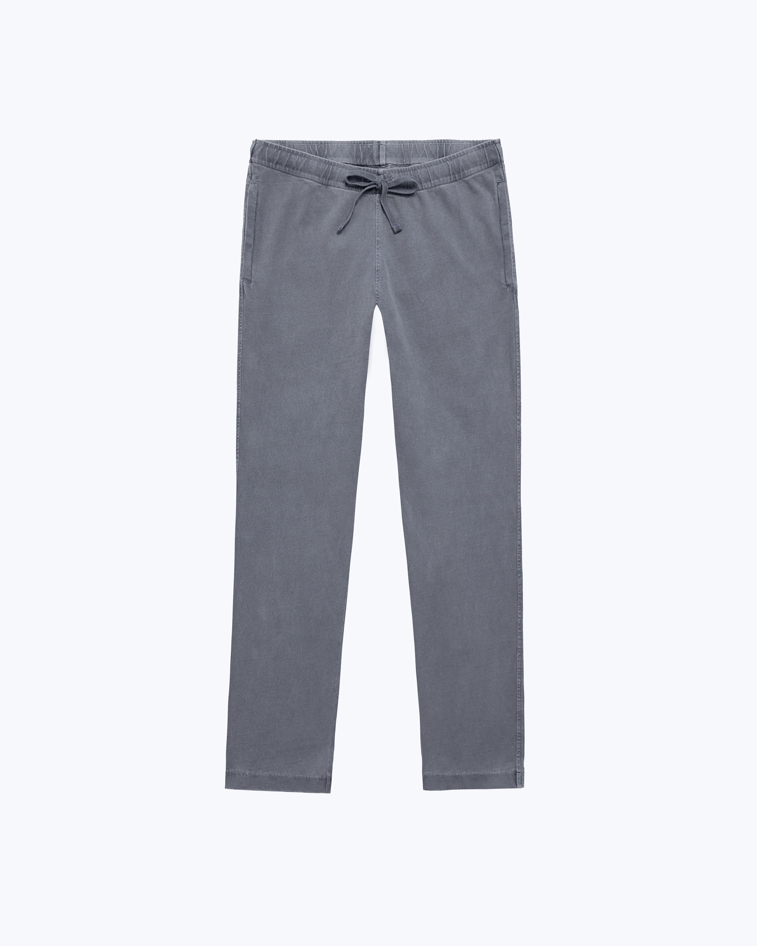 Caza Slubbly Organic Cotton Drawstring Pants / Faded Grey Slate
