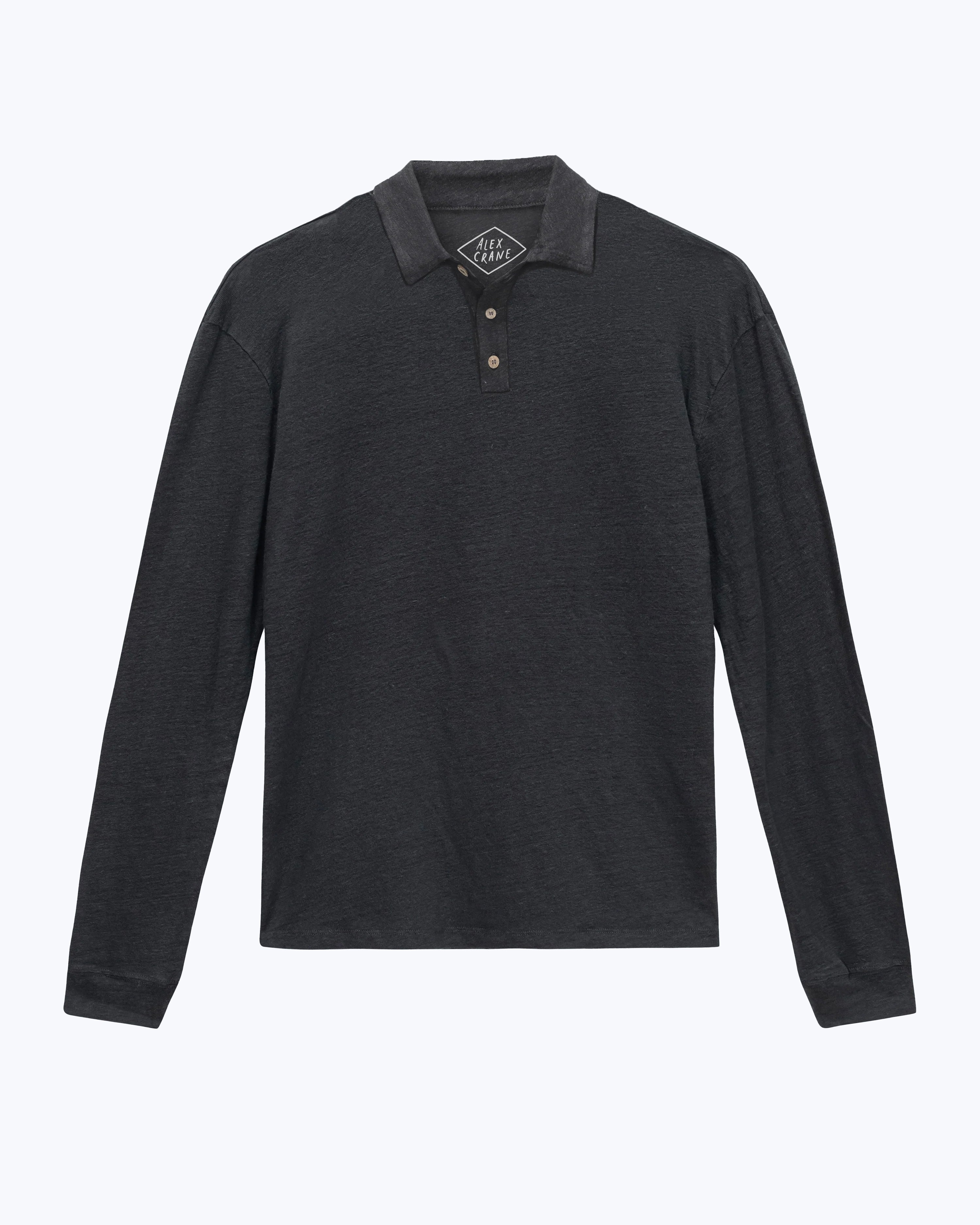 Long Sleeve Knit Polo / Night – Alex Crane