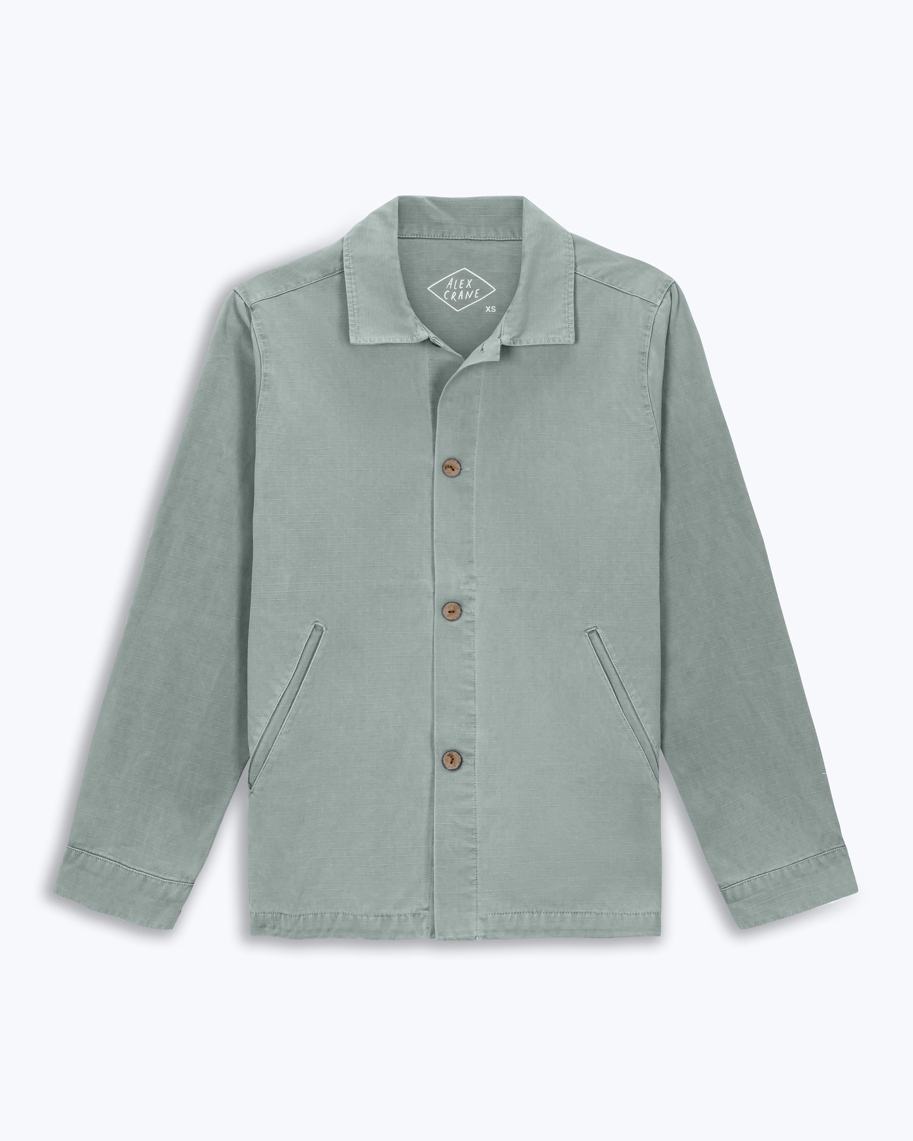 Pac Organic Cotton Ripstop Chore Jacket / Faded Green Jade – Alex Pac Organic Cotton Ripstop Chore Jacket / Faded Green Jade – Alex