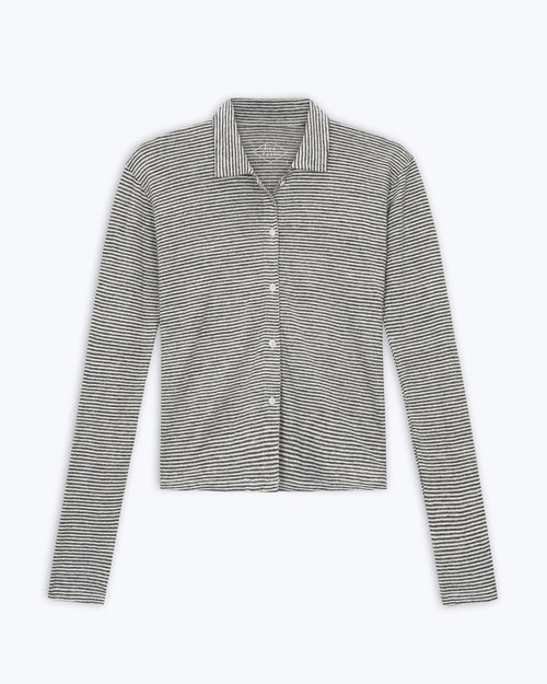 Women's Long Sleeve Knit Ola Shirt / Lines
