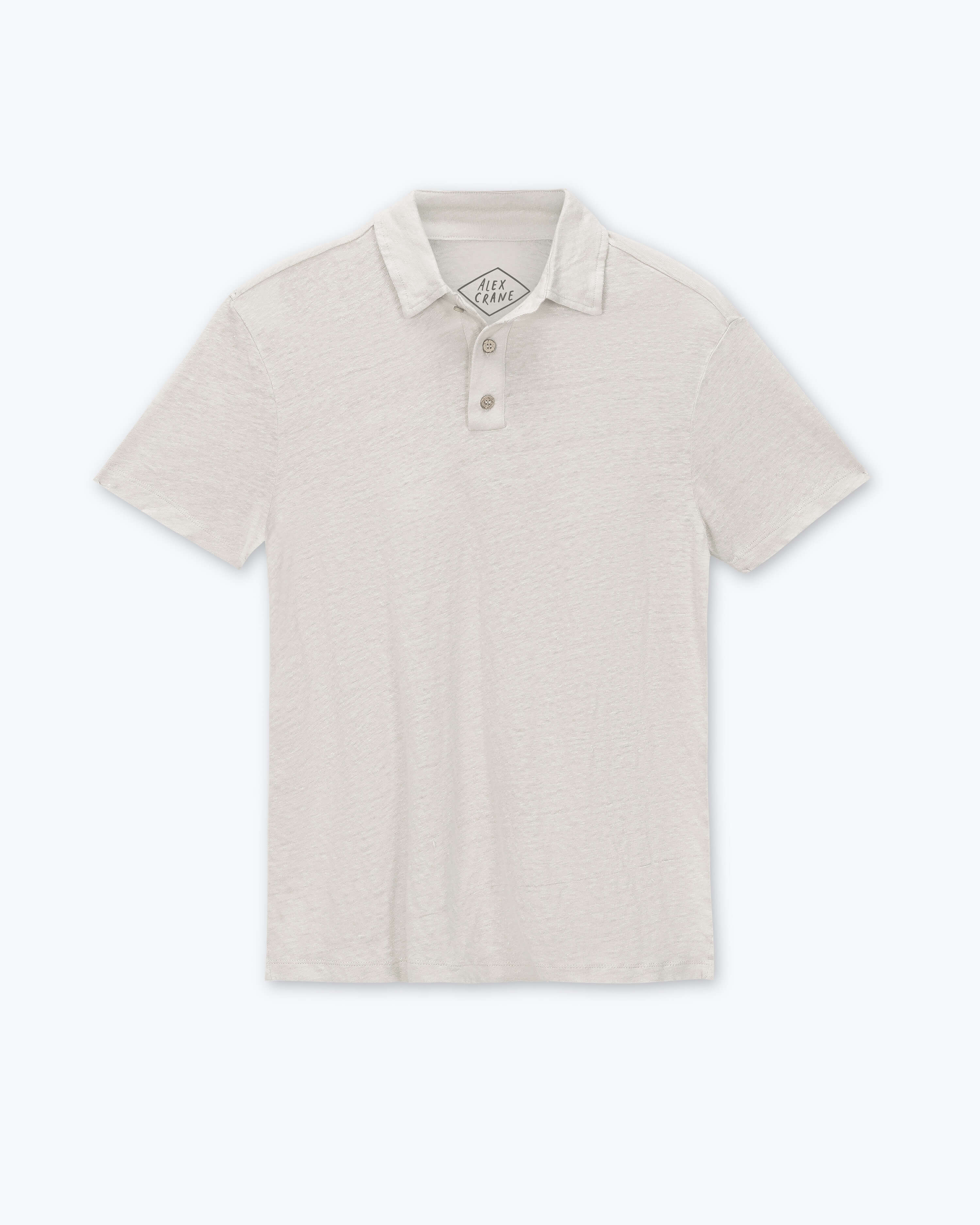 Knit Polo Linen Short Sleeve Polo - Sustainable French Linen