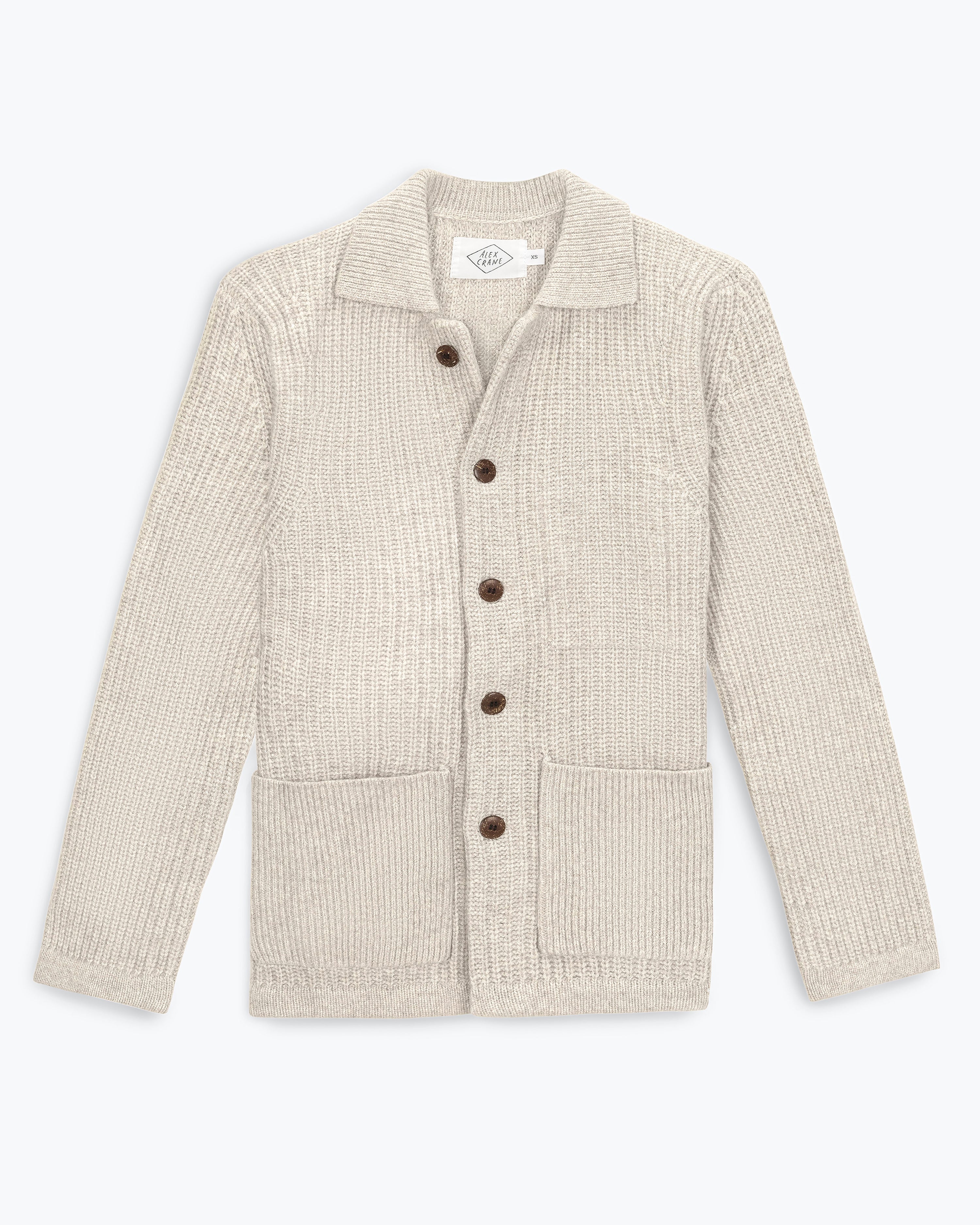 Knit Kite Heavyweight Merino Wool Jacket / Natural Bone – Alex Crane