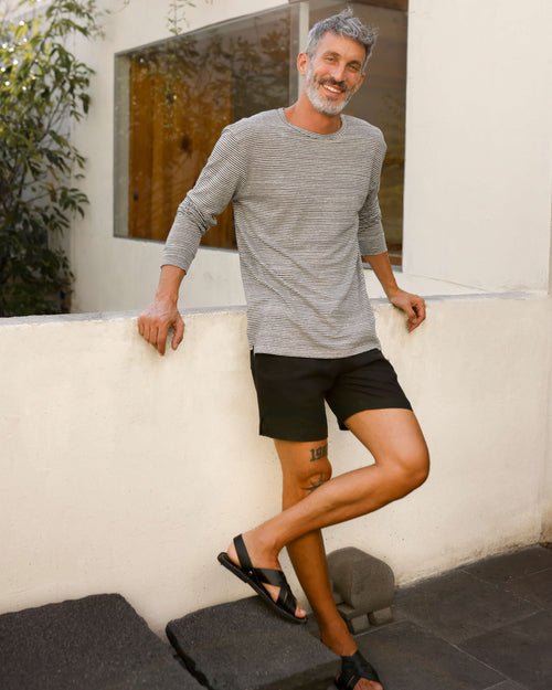 Long Sleeve Sun Tee / Lines