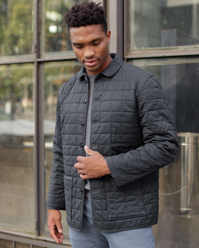 Quilted Kite Jacket / Onyx