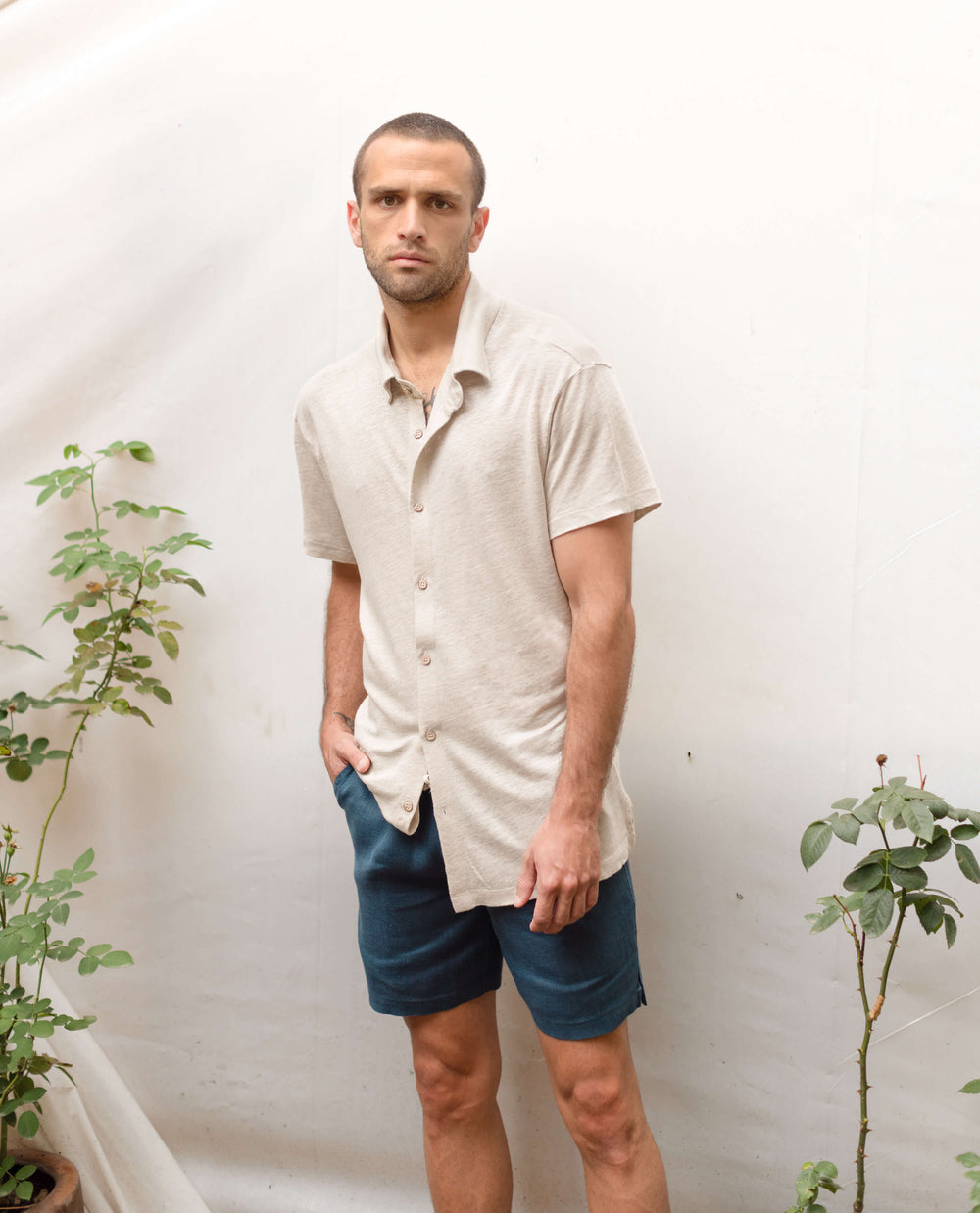 Knit Ola Shirt / Bone – Alex Crane