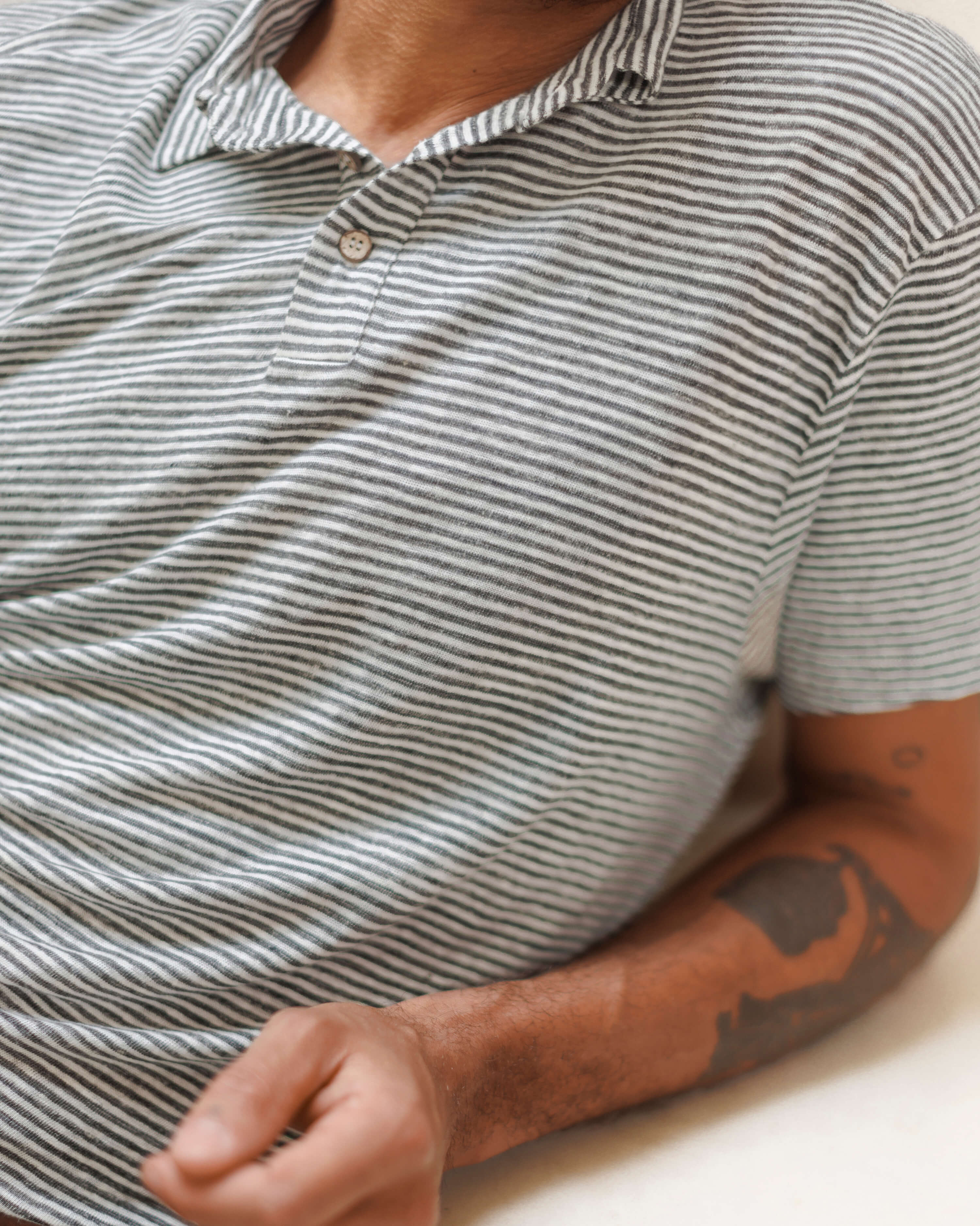 crepuscule×アーバンリサーチ Linen Skipper Polo アーバンリサーチ URBAN RESEARCH 『別注』crepuscule×URBAN RESEARCH