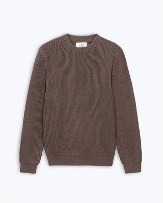Bay Organic Cotton Chunky Knit Sweater / Faded Brown Coffee
