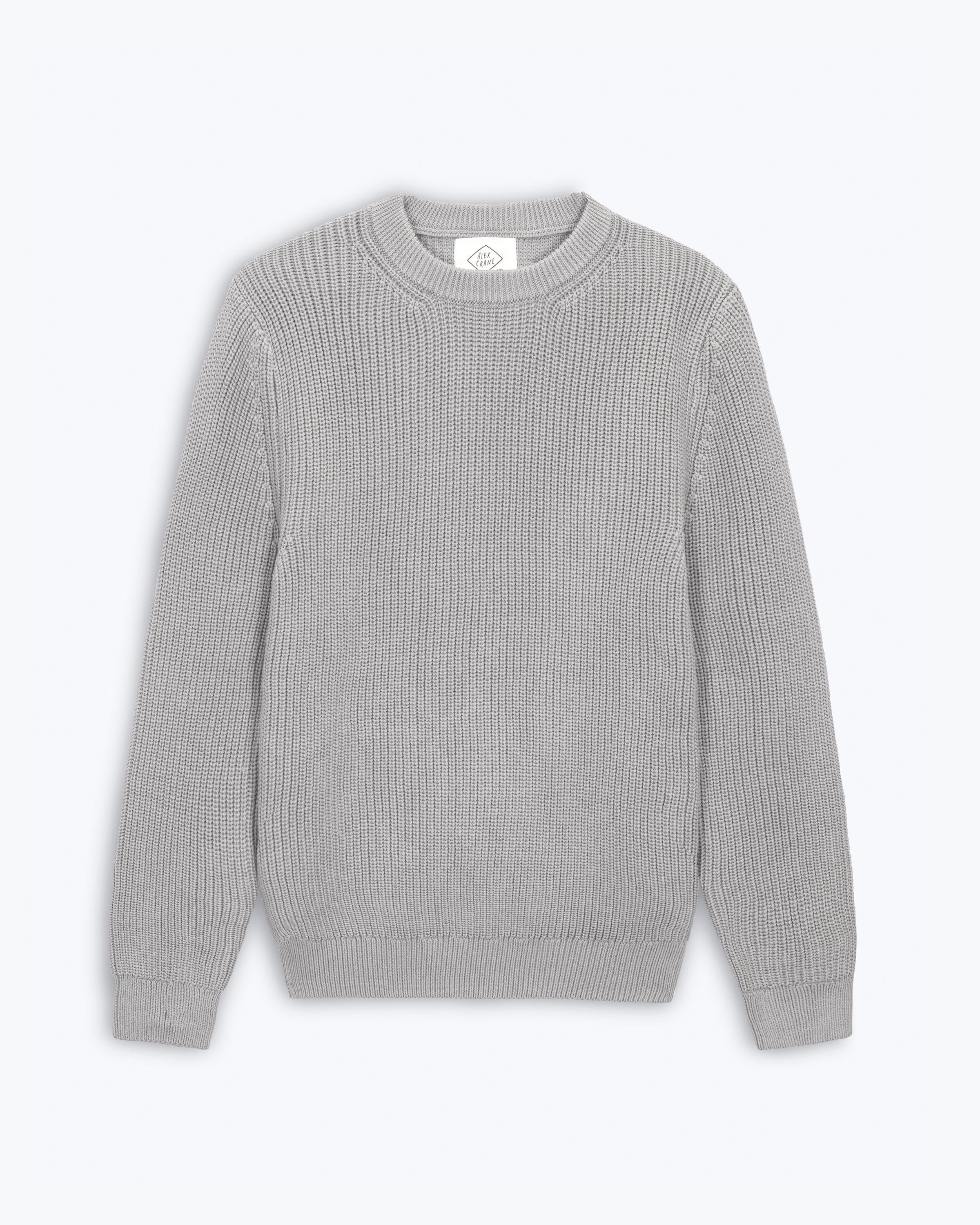 Bay Organic Cotton Chunky Knit Sweater / Faded Silver Steel