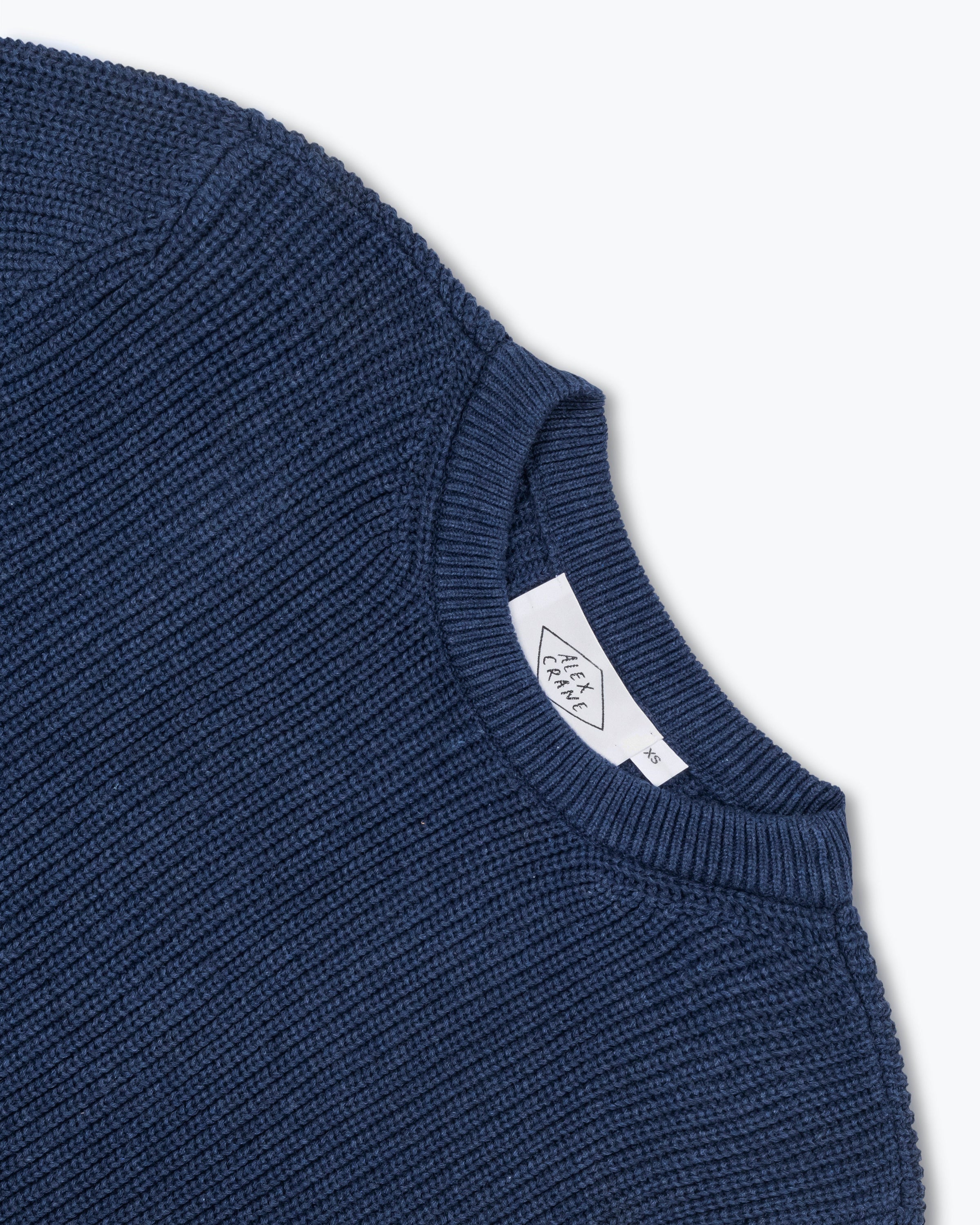 Bay Organic Cotton Chunky Knit Sweater / Deep Blue Indigo