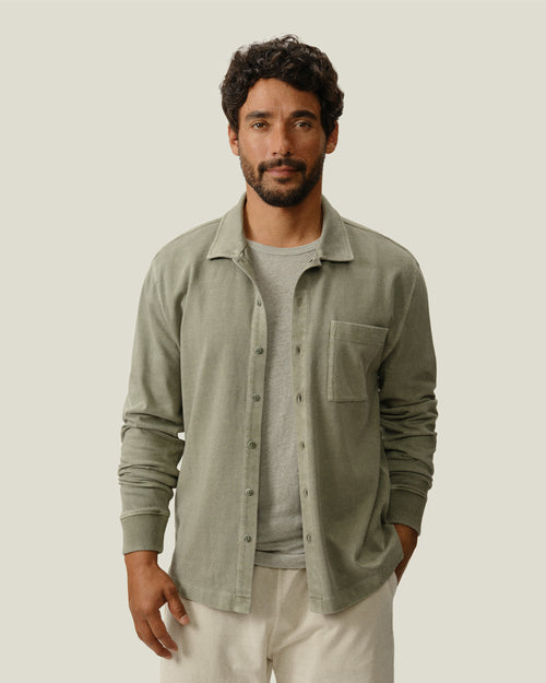 Caza Knit Shirt / Seagrass