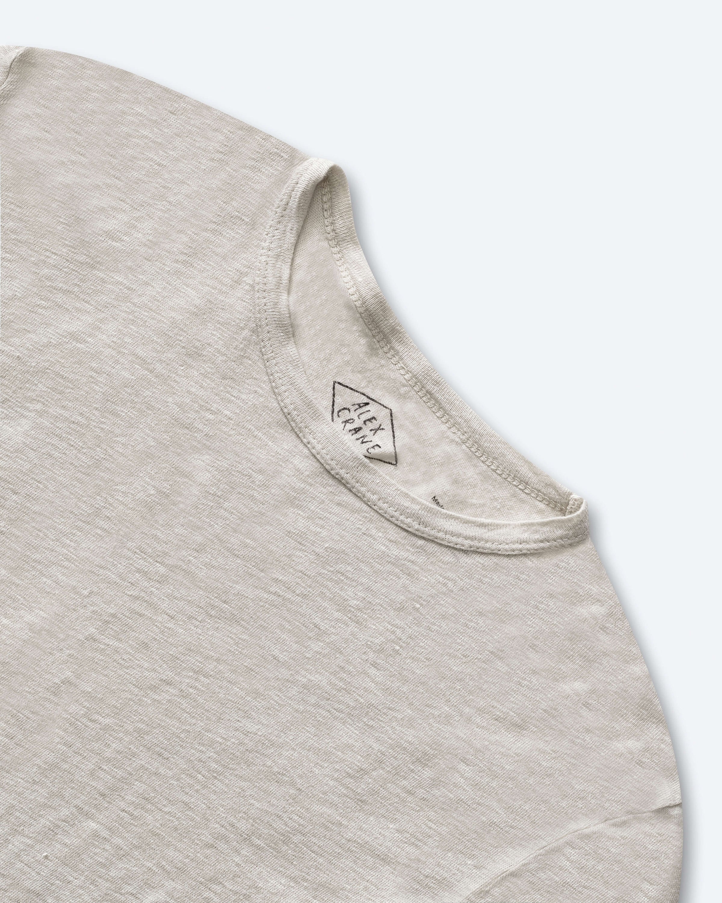Sun Knit Linen Long Sleeve T-Shirt - Sustainable French Linen / Natural Bone