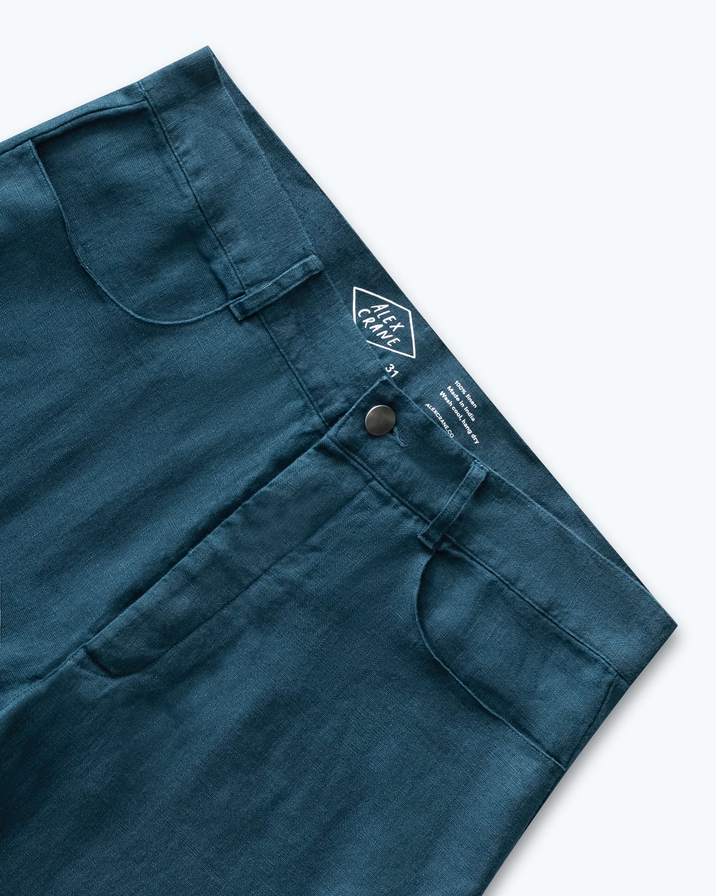 Cham Linen Pants - Sustainable French Linen / Dusk Blue