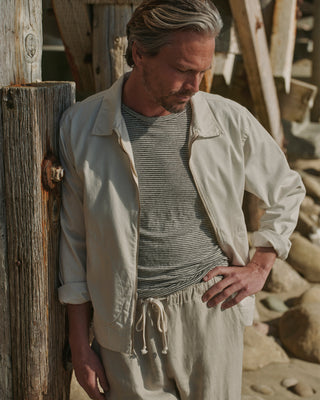 Twill Zip Jacket / Cream