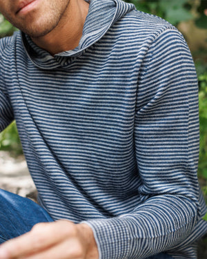 Campo Hoodie / Indigo Lines