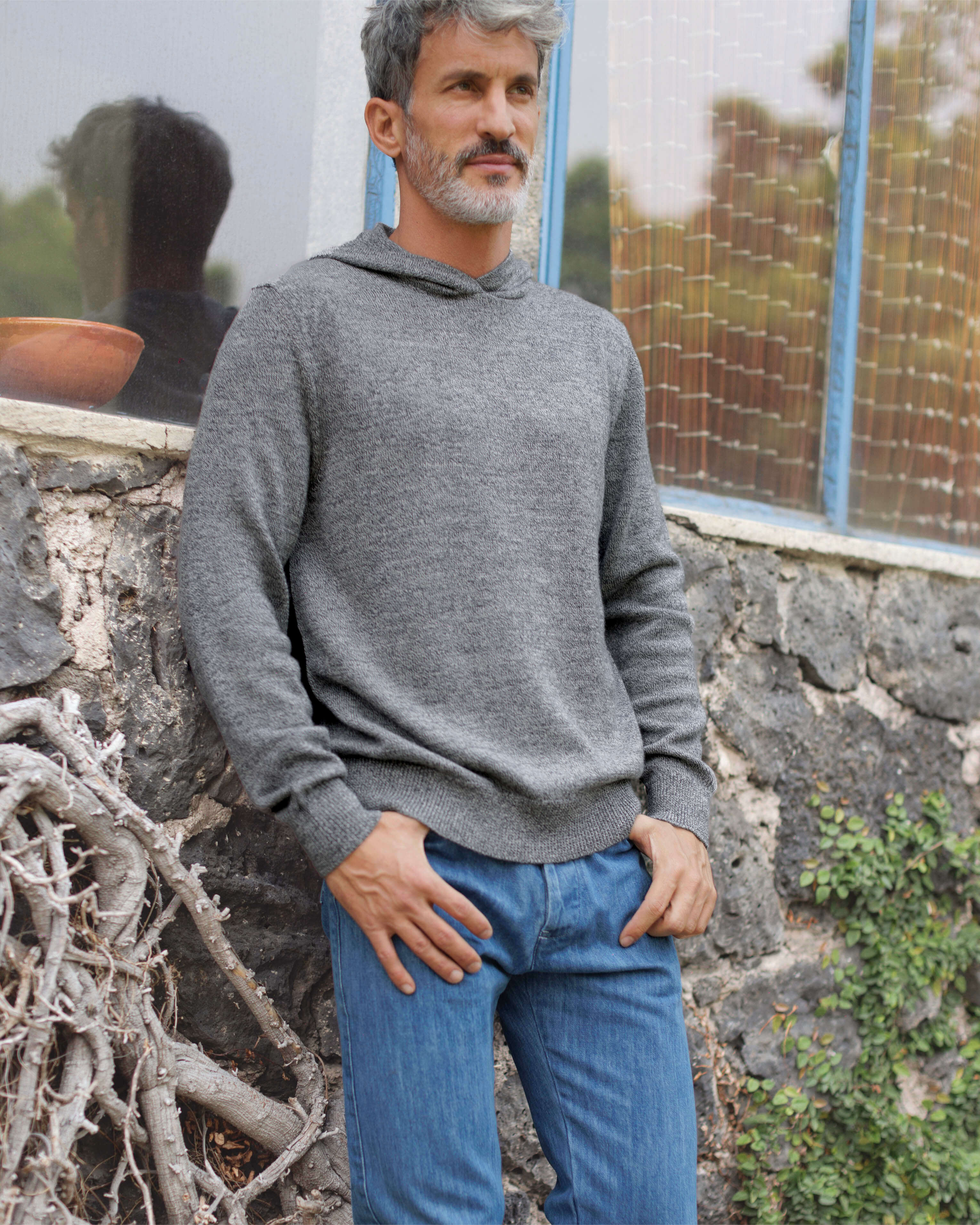 Campo Organic Merino Wool Hoodie / Heather Grey Waterfall – Alex Crane