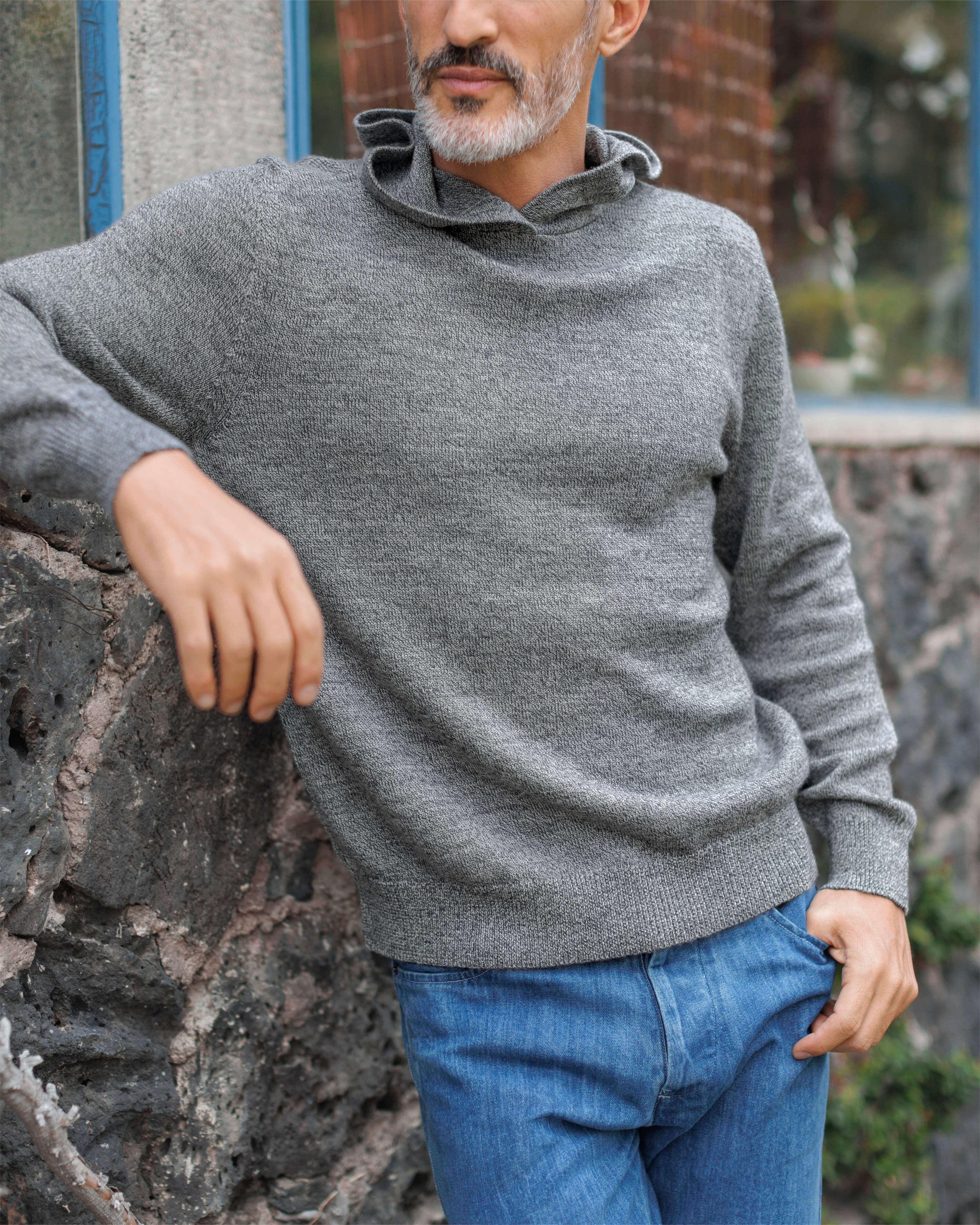 Campo Organic Merino Wool Hoodie / Heather Grey Waterfall – Alex Crane