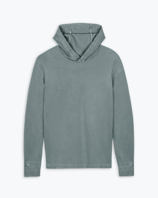 Caza Slubbly Organic Cotton Hoodie / Faded Green