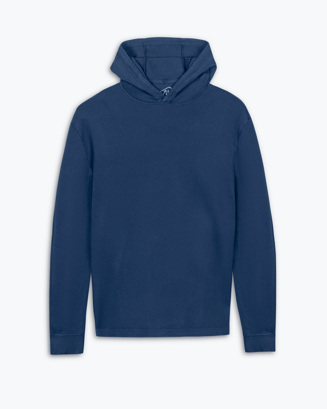 Caza Slubbly Organic Cotton Hoodie / Deep Blue Indigo