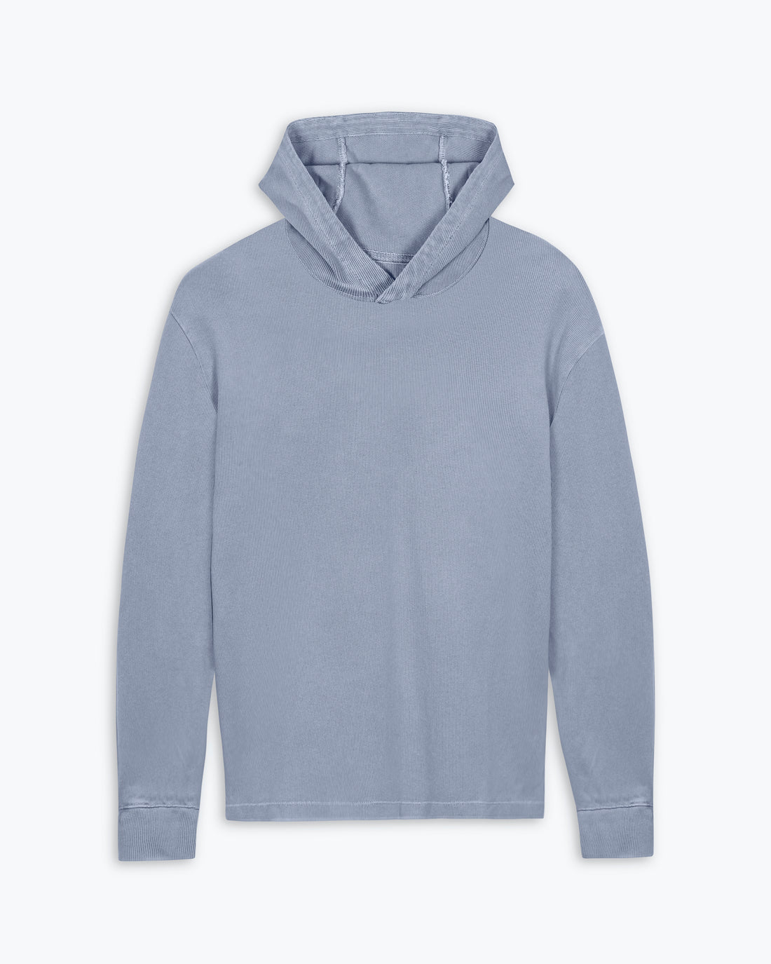 Caza Slubbly Organic Cotton Hoodie / Faded Blue Wave