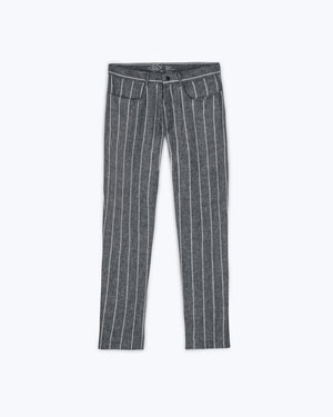 Cham Linen Pants - Sustainable French Linen / Chalk Stripe