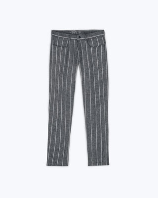 Cham Linen Pants - Sustainable French Linen / Chalk Stripe