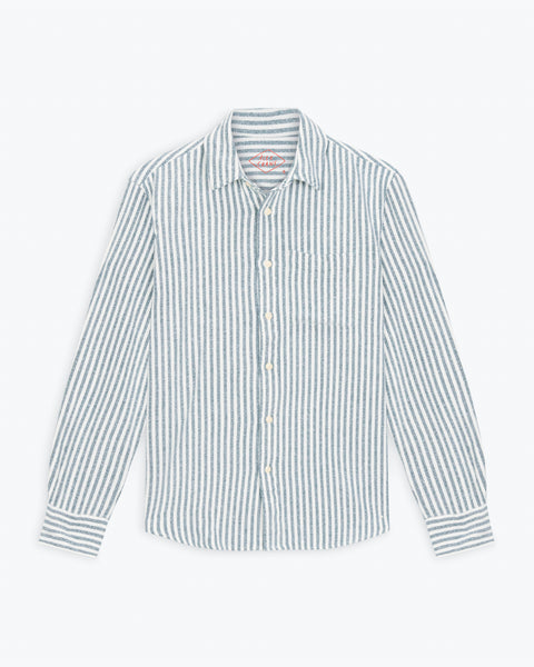 Cloud Flannel / Indigo Lines – Alex Crane