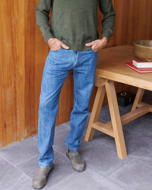 Denim Cham Pants / Ocean