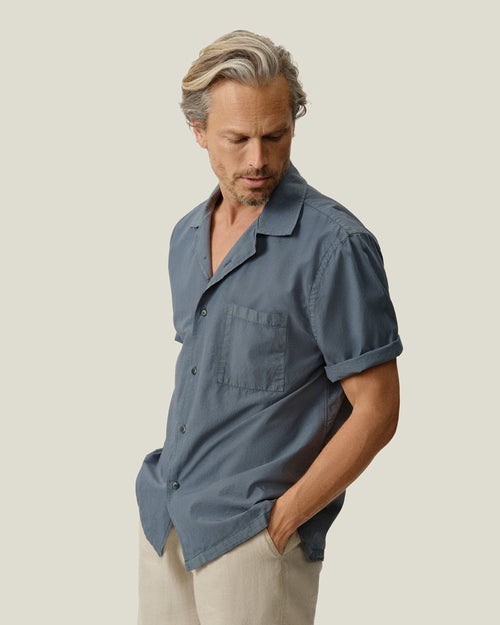 Air Cotton Camp Shirt / Lake