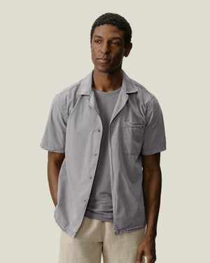 Air Cotton Camp Shirt / Silver