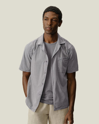 Air Cotton Camp Shirt / Silver