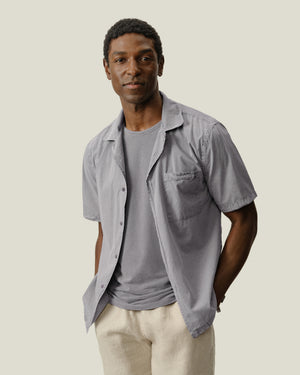 Air Cotton Camp Shirt / Silver