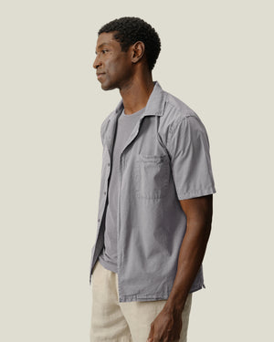 Air Cotton Camp Shirt / Silver