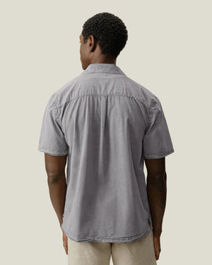 Air Cotton Camp Shirt / Silver