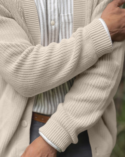 Bay Cardigan / Bone