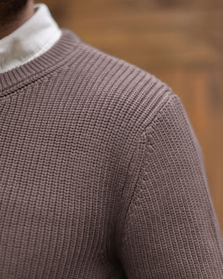 Bay Organic Cotton Chunky Knit Sweater / Faded Brown Coffee