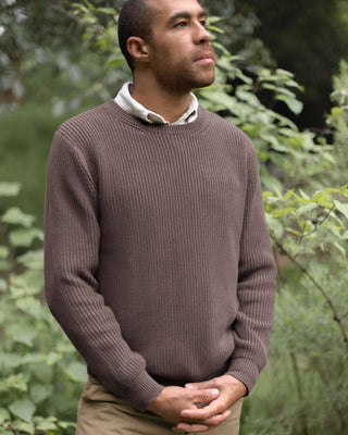 Bay Organic Cotton Chunky Knit Sweater / Faded Brown Coffee