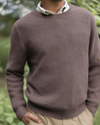 Bay Organic Cotton Chunky Knit Sweater / Faded Brown Coffee