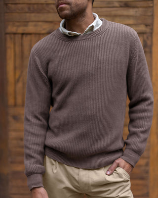 Bay Organic Cotton Chunky Knit Sweater / Faded Brown Coffee